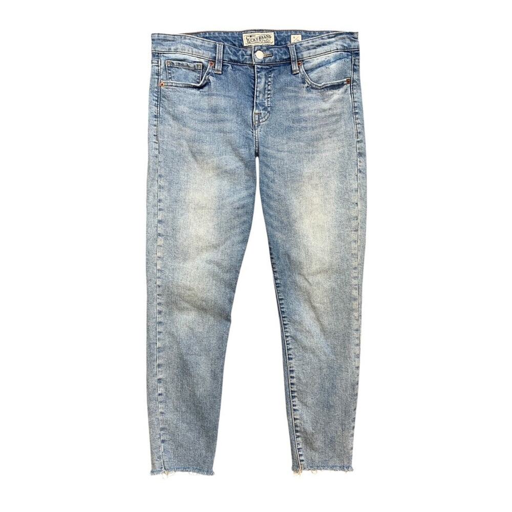 Lucky Brand Jeans Womens 8/29 Denim AVA Crop Raw Hem Skinny Ankle 5 Pocket